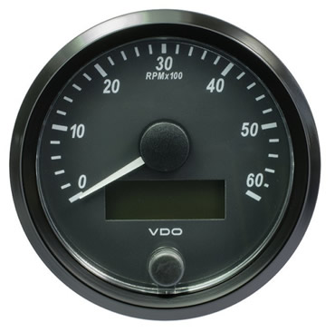 VDO SingleViu Rev Counter Gauges 6000 RPM